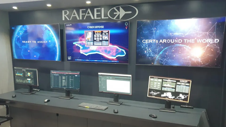 Intelligence display - Multiple screens introduce intelligence and cyber content.